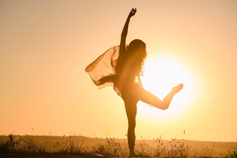 Woman practicing emotional release through yoga